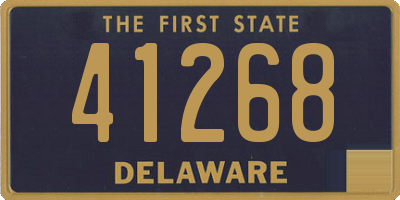 DE license plate 41268