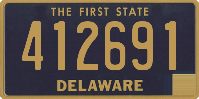 DE license plate 412691