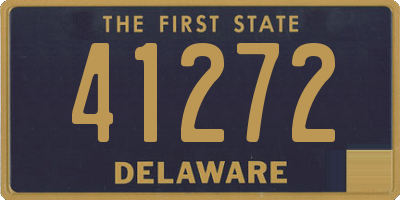 DE license plate 41272