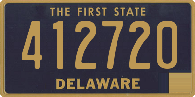 DE license plate 412720