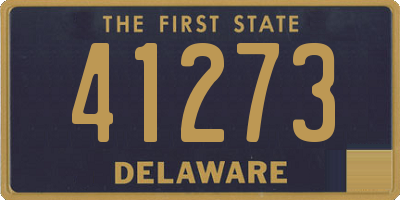 DE license plate 41273