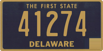 DE license plate 41274