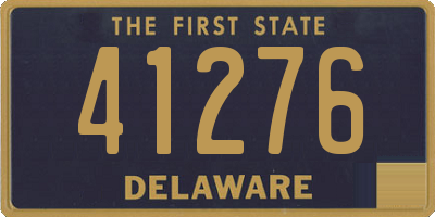 DE license plate 41276
