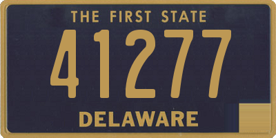 DE license plate 41277