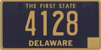 DE license plate 4128