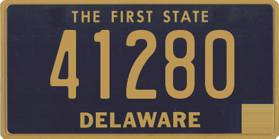 DE license plate 41280