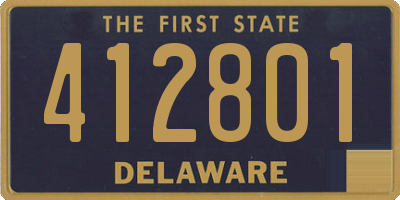 DE license plate 412801