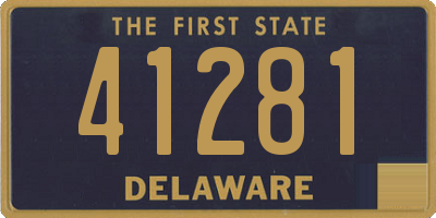 DE license plate 41281