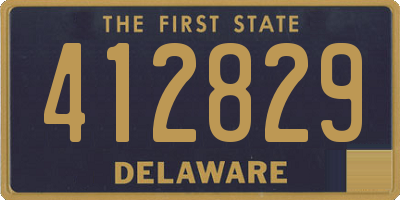 DE license plate 412829