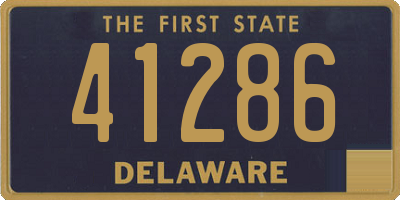 DE license plate 41286