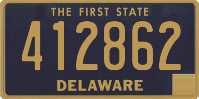 DE license plate 412862