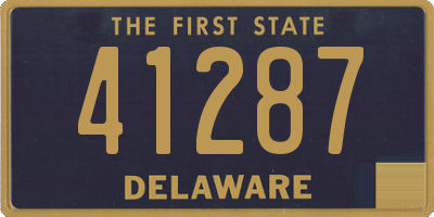 DE license plate 41287