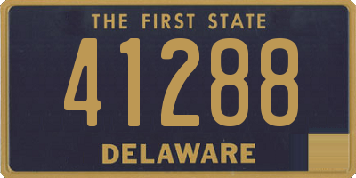 DE license plate 41288