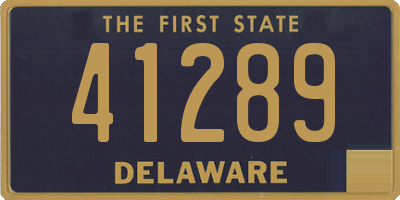 DE license plate 41289