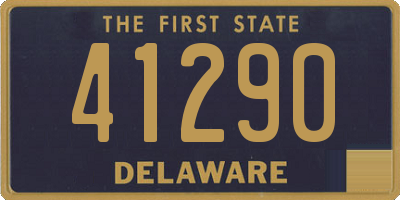 DE license plate 41290