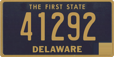 DE license plate 41292