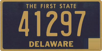 DE license plate 41297