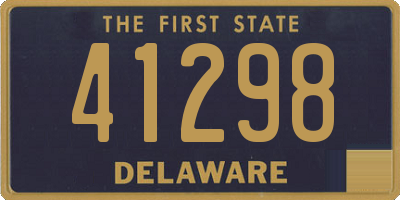 DE license plate 41298