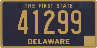 DE license plate 41299