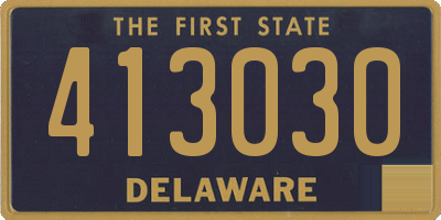 DE license plate 413030