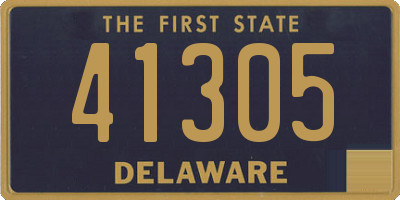 DE license plate 41305