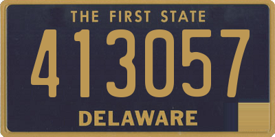 DE license plate 413057