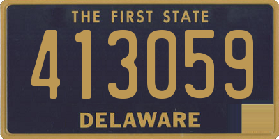 DE license plate 413059