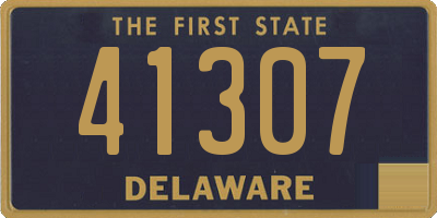 DE license plate 41307