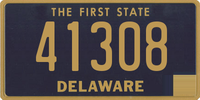 DE license plate 41308