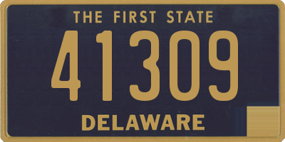 DE license plate 41309