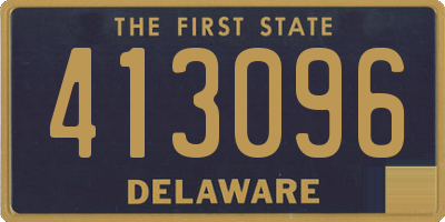 DE license plate 413096