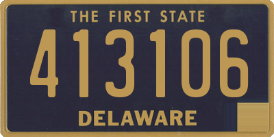DE license plate 413106
