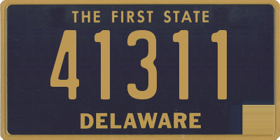 DE license plate 41311