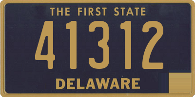 DE license plate 41312