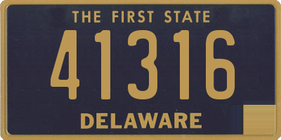 DE license plate 41316