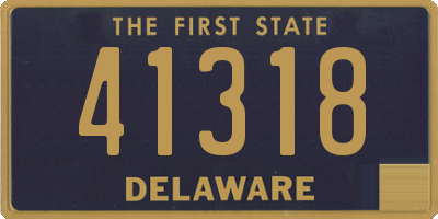 DE license plate 41318