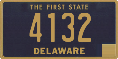 DE license plate 4132