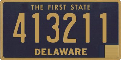 DE license plate 413211