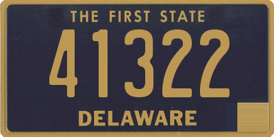 DE license plate 41322