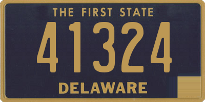 DE license plate 41324