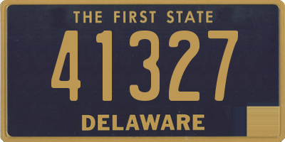 DE license plate 41327