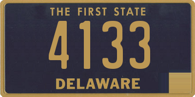 DE license plate 4133