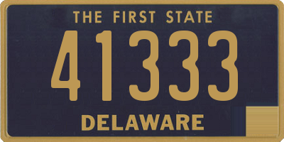 DE license plate 41333