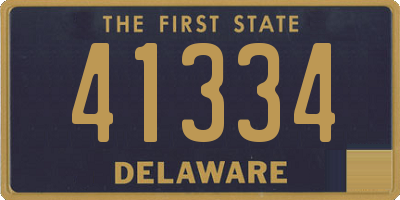 DE license plate 41334