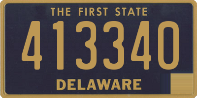 DE license plate 413340