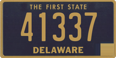 DE license plate 41337