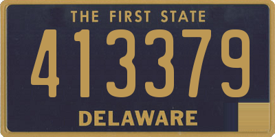 DE license plate 413379