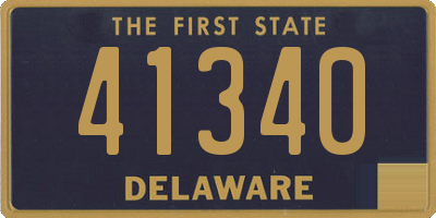 DE license plate 41340