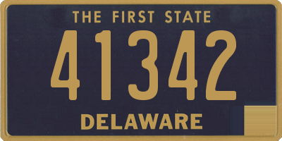 DE license plate 41342