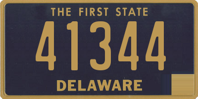 DE license plate 41344